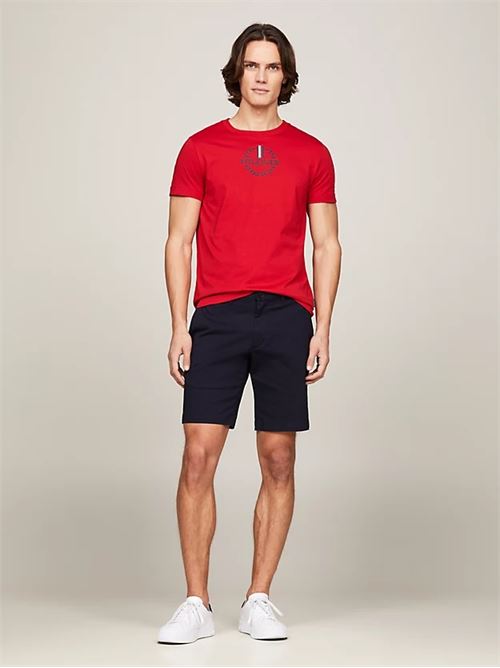 global stripe wreath tee TOMMY HILFIGER | MW0MW34388XLG